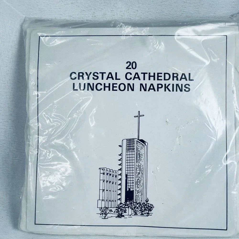 Crystal Cathedral Now Christ Vintage Unopened Package 20 Luncheon Paper Napkins